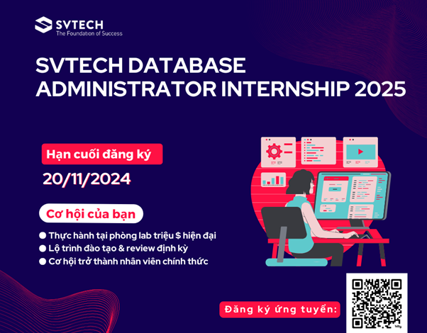 SVTECH DATABASE ADMINISTRATOR INTERNSHIP 2025